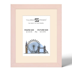 Tailored Frames Soho Buff Ivory Cream Solid Picture | Single Picture Frames | Table Top & Wall Hanging Type | Photo Frame with Mount