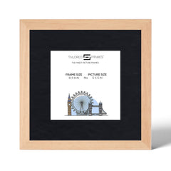 Tailored Frames 235 Natural Picture | Single Picture Frames | Table Top & Wall Hanging Type | Photo Frame with Mount
