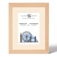 Tailored Frames 235 Natural Picture | Single Picture Frames | Table Top & Wall Hanging Type | Photo Frame with Mount
