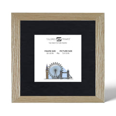 Tailored Frames 240 Oak Picture | Single Picture Frames | Table Top & Wall Hanging Type | Photo Frame with Mount