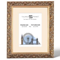Tailored Frames Vienna Black Picture | Rustic Style Vintage Single Picture Frame | Table Top & Wall Hanging Type | Photo Frame with Mount