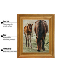 Tailored Frames Picture Frame with Plastic Glass Protection | Solid Wooden Photo Frame Sets for Wall, Office, Apartment, Home, Desk Decorations