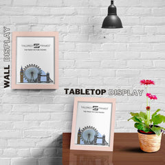 Tailored Frames Soho Buff Ivory Cream Solid Picture | Single Picture Frames | Table Top & Wall Hanging Type | Photo Frame with Mount