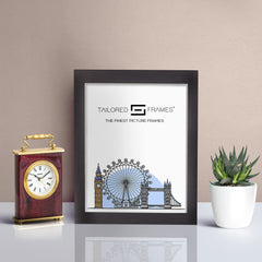 Tailored Frames 235 Charcoal Picture | Single Picture Frames | Table Top & Wall Hanging Type | Photo Frame with Mount
