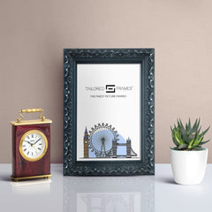Tailored Frames Vienna Black Picture | Rustic Style Vintage Single Picture Frame | Table Top & Wall Hanging Type | Photo Frame with Mount