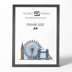 235 Matt Black Wooden Art Single Picture Photo Frame Without Mount