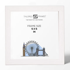 Soho White real solid wood Single Picture Photo Frame Without Mount