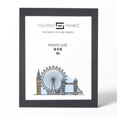 235 Matt Black Wooden Art Single Picture Photo Frame Without Mount