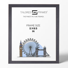 235 Matt Black Wooden Art Single Picture Photo Frame Without Mount