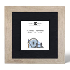 Seattle Antique Oak Single Picture Photo Frame with Mount