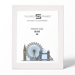 Soho White real solid wood Single Picture Photo Frame Without Mount