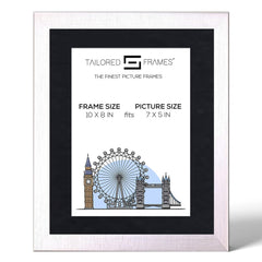 235 Silver Single Picture Photo Frame with Mount