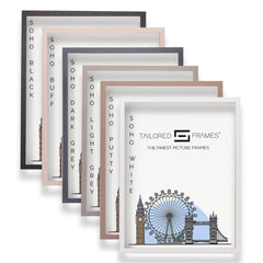 Soho White real solid wood Single Picture Photo Frame Without Mount