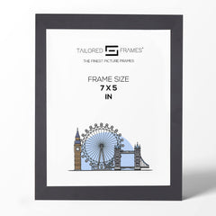 235 Matt Black Wooden Art Single Picture Photo Frame Without Mount