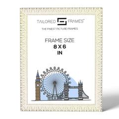 Madrid White Single Picture Photo Frame Without Mount