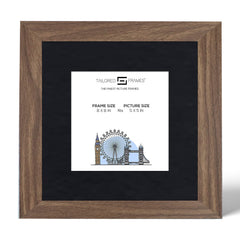 Seattle Walnut Single Picture Photo Frame with Mount