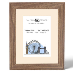 Seattle Walnut Single Picture Photo Frame with Mount