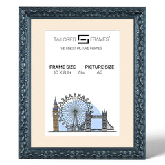 Vienna Black Rustic Style Vintage Single Picture Photo Frame with Mount