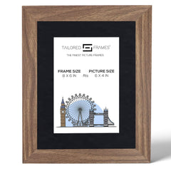 Seattle Walnut Single Picture Photo Frame with Mount