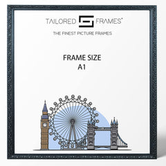 Vienna Black Rustic Style Vintage Single Picture Photo Frame Without Mount