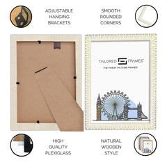 Madrid White Single Picture Photo Frame Without Mount