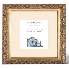 Vienna Gold Rustic Style Vintage Single Picture Photo Frame with Mount