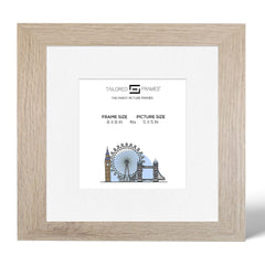 Seattle Antique Oak Single Picture Photo Frame with Mount