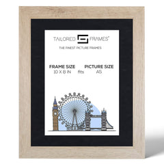 Seattle Antique Oak Single Picture Photo Frame with Mount