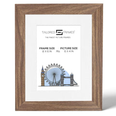 Seattle Walnut Single Picture Photo Frame with Mount
