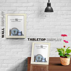 Madrid White Single Picture Photo Frame Without Mount