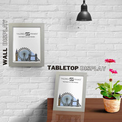 Seattle Silver Single Picture Photo Frame with Mount