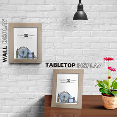 Seattle Antique Oak Single Picture Photo Frame with Mount