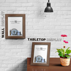 Seattle Walnut Single Picture Photo Frame with Mount