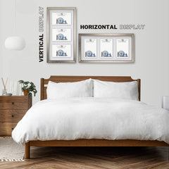 Charcoal Grey 40 x 20Cm Frame for 6" x 4" Picture Photo Frame With White Mount