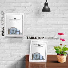 235 Silver Single Picture Photo Frame with Mount