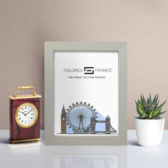 Seattle Silver Single Picture Photo Frame with Mount