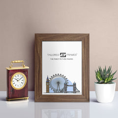 Seattle Walnut Single Picture Photo Frame with Mount