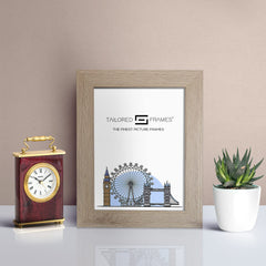 Seattle Antique Oak Single Picture Photo Frame with Mount