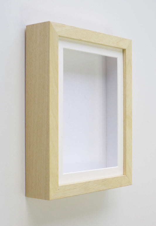 Wooden Box Frames,Deep, Shadow for Baby Casts 3D Objects Keepsakes & Display UK