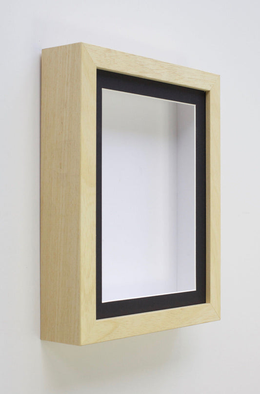Wooden Box Frames,Deep, Shadow for Baby Casts 3D Objects Keepsakes & Display UK