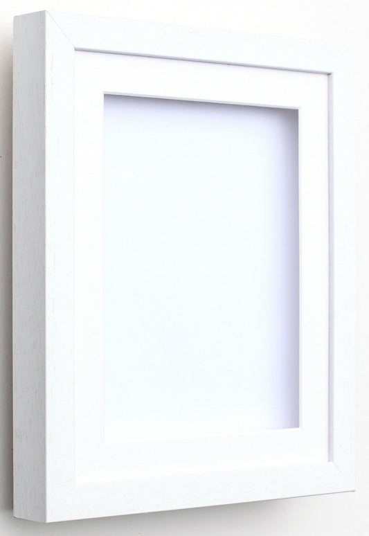 Shadow box frames 3D Deep in white and black with Mounts for medals memory