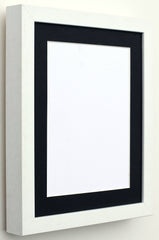 Shadow box frames 3D Deep in white and black with Mounts for medals memory