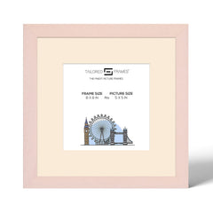 Tailored Frames Soho Buff Ivory Cream Solid Picture | Single Picture Frames | Table Top & Wall Hanging Type | Photo Frame with Mount