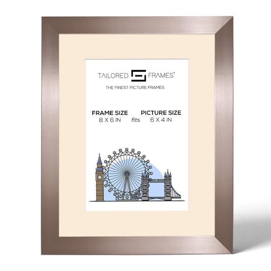 Tailored Frames 820 Charcoal Picture | Single Picture Frames | Table Top & Wall Hanging Type | Photo Frame with Mount