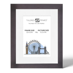 Tailored Frames 235 Charcoal Picture | Single Picture Frames | Table Top & Wall Hanging Type | Photo Frame with Mount