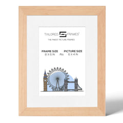 Tailored Frames 235 Natural Picture | Single Picture Frames | Table Top & Wall Hanging Type | Photo Frame with Mount