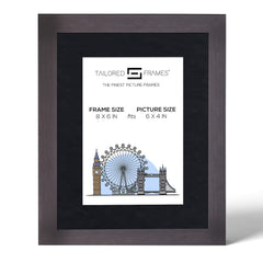 Tailored Frames 235 Charcoal Picture | Single Picture Frames | Table Top & Wall Hanging Type | Photo Frame with Mount
