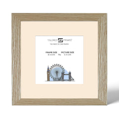 Tailored Frames 240 Oak Picture | Single Picture Frames | Table Top & Wall Hanging Type | Photo Frame with Mount