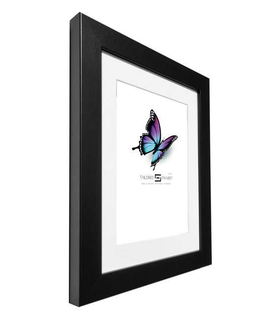 Chunky Black Photo and Picture Frames for Certificates and A4 prints with mount