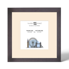 Tailored Frames 235 Charcoal Picture | Single Picture Frames | Table Top & Wall Hanging Type | Photo Frame with Mount